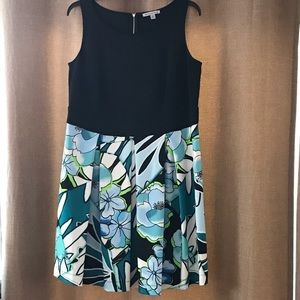 NWOT. Black and floral dress